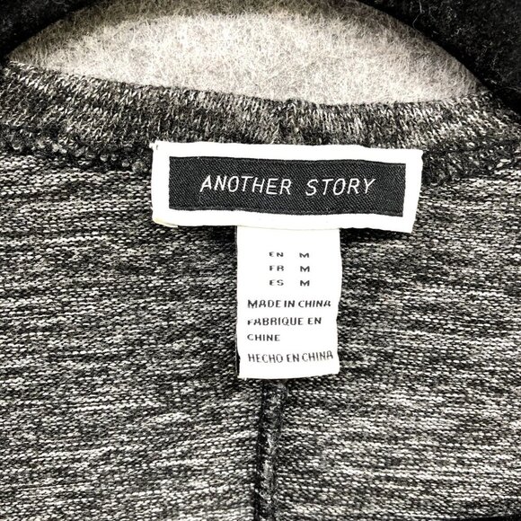 Another Story Oversized Cardigan Sweater Womens M Gray Heather Dolman Open - Picture 5 of 9